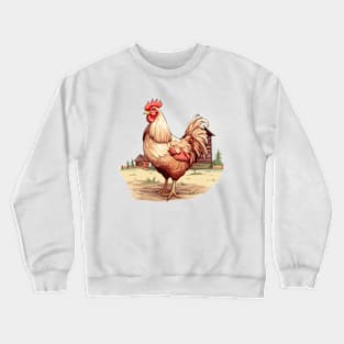 Colorful Rooster Crewneck Sweatshirt